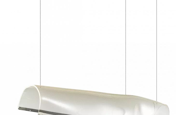 Lampa ze szkła organicznego CORTINA, pozioma