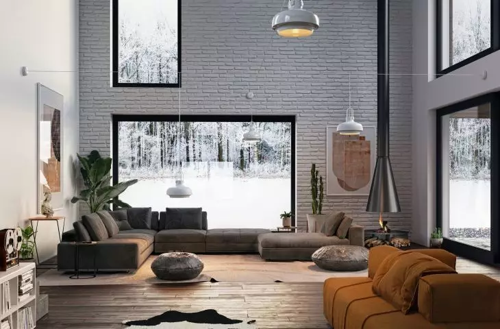 Home Mirror, living room interior