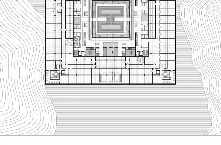 Przekrój, rzut kondygnacji -2