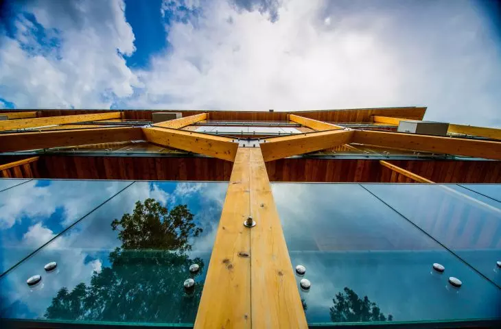 Large glazed facades