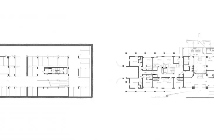 Floor plan of the hotel's basement 
