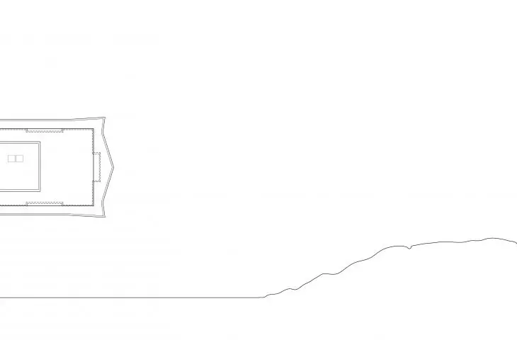 Roof plan of the hotel