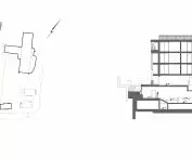 Location and cross-section of the hotel 