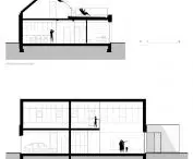 House in Tychy, cross sections