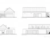 House in Tychy, elevations
