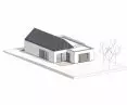 House in Tychy, axonometry