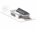 House in Tychy, axonometry, garage