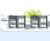 Front elevation of houses