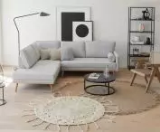 Japanese-style interior design, dark color accent