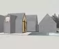 Jura house, gray facade