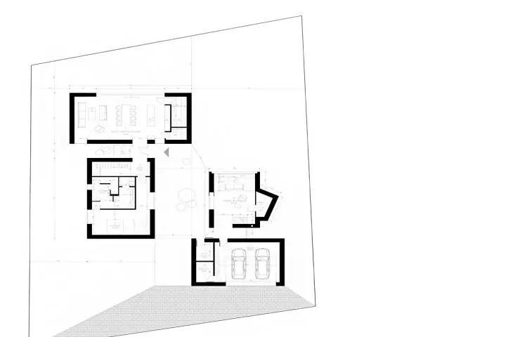 Jura house, floor plans