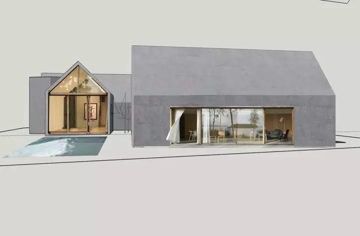 Jura house, large glazing