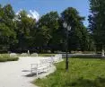 Revitalized historic park named after H. Sienkiewicz in Lodz.