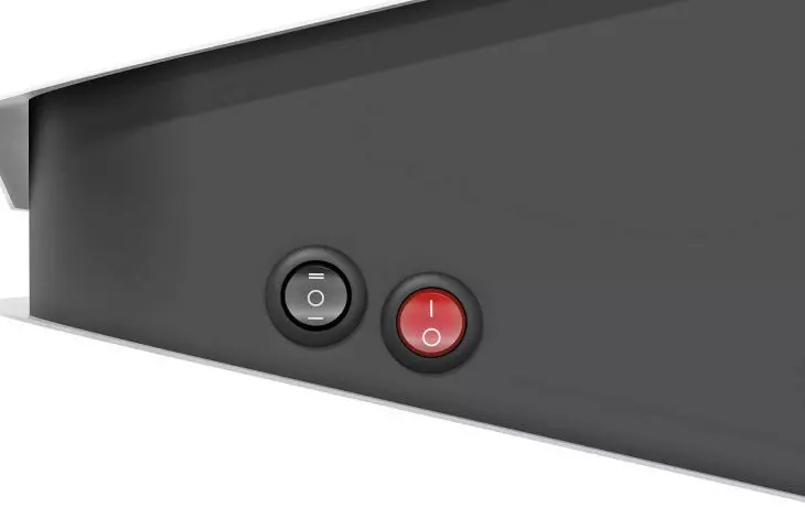 Slim air curtain with motion sensor - control buttons