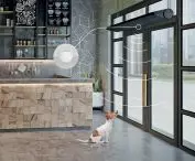 Slim air curtain - motion sensor