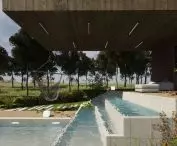 Shaded part of the terrace and pool