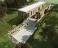 Design of a house on a narrow plot of land