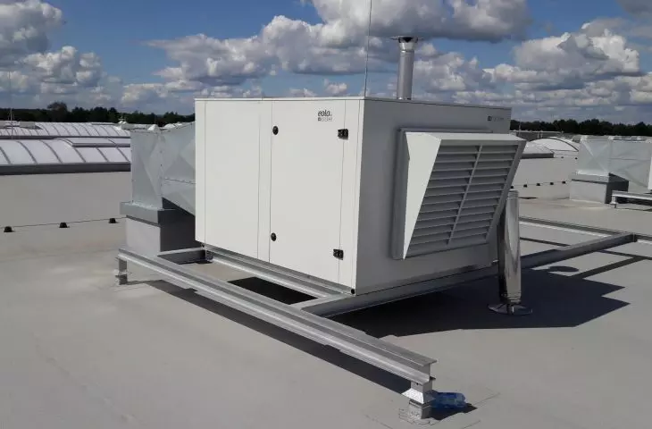 EOLO RT type ROOF-top gas air heater