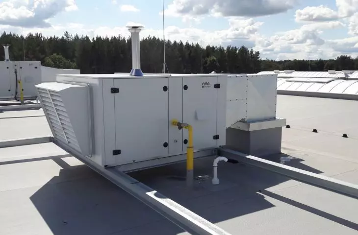 EOLO RT type ROOF-top gas air heater