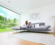 Zehnder ComfoValve Luna S supply air anemostat in the living room