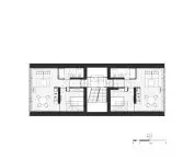 projection of the 2nd floor of the first building
