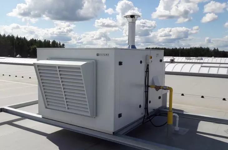 EOLO RT type ROOF-top gas air heater
