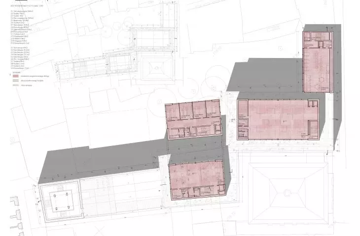 Socratic Dialogue Center, floor plan +2 and +3