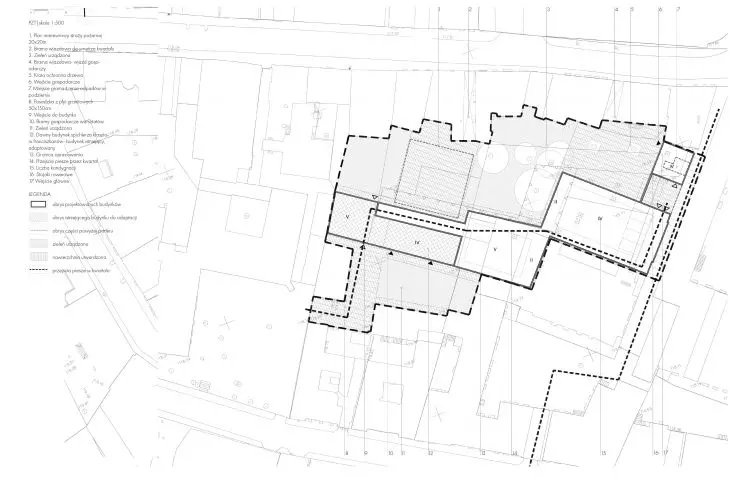 Sokratejskie Centrum Dialogu, plan zagospodarowania terenu