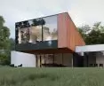 House K02, bedroom in overhang