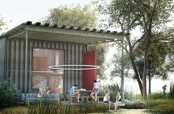 More than thirty meters long covered terrace will be an extension of the spacious living room