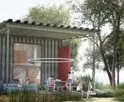 More than thirty meters long covered terrace will be an extension of the spacious living room