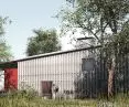 The house will be made of wooden construction with a ventilated roof to protect the building from overheating