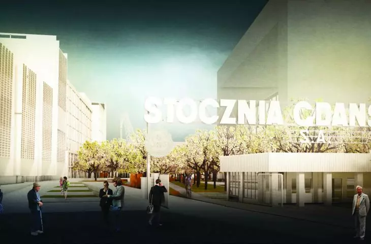 The road is to connect Solidarity Square with the Dead Vistula waterfront