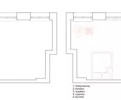 projections before and after reconstruction