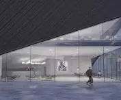 Film Art Institute in Szczecin, glass lobby