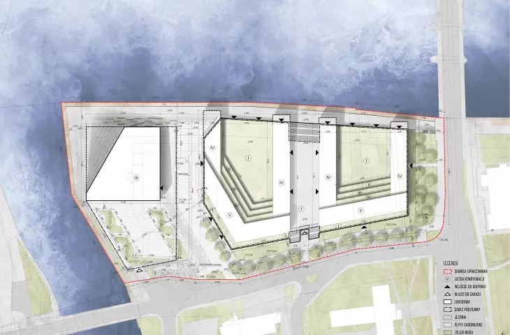 Institute of Film Art in Szczecin, site development plan
