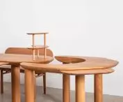 Mesamachine furniture made of American cherry, design: Jaime Hayon