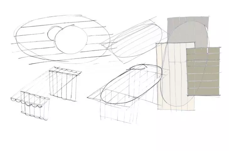 szkic projektu Stammtisch, proj.: Sebastian Herkner 