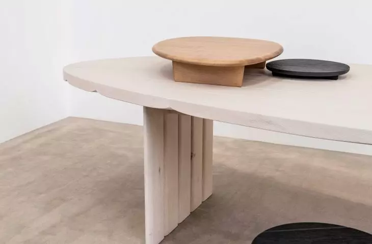 Stammtisch table detail, design: Sebastian Herkner 