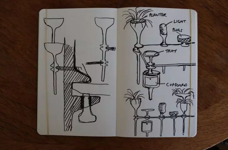 Stem design sketch, proj.: Heatherwick Studio 