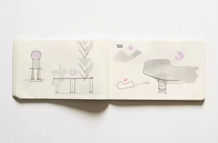 szkic projektu Pink Moon, proj.: Studiopepe 