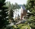 Asylum in a forest setting
