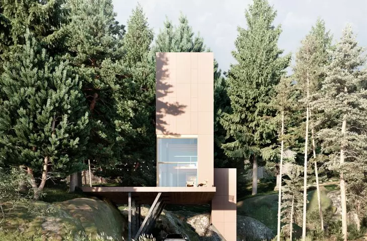 View of the building from the lake