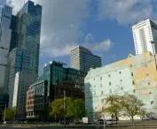od lewej: Q22, Rondo I, Warsaw Financial Center, hotel InterContinental