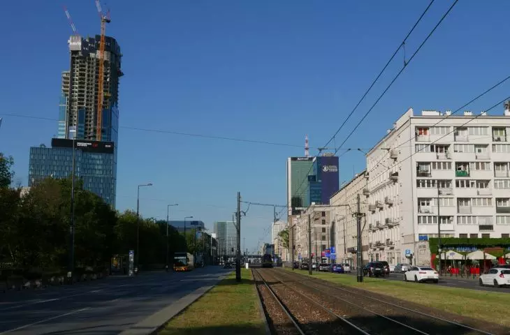 Left: Varso, soon to be the tallest building in Poland and the European Union