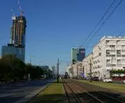 Left: Varso, soon to be the tallest building in Poland and the European Union
