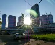 View towards Daszyńskiego Roundabout, July 2020