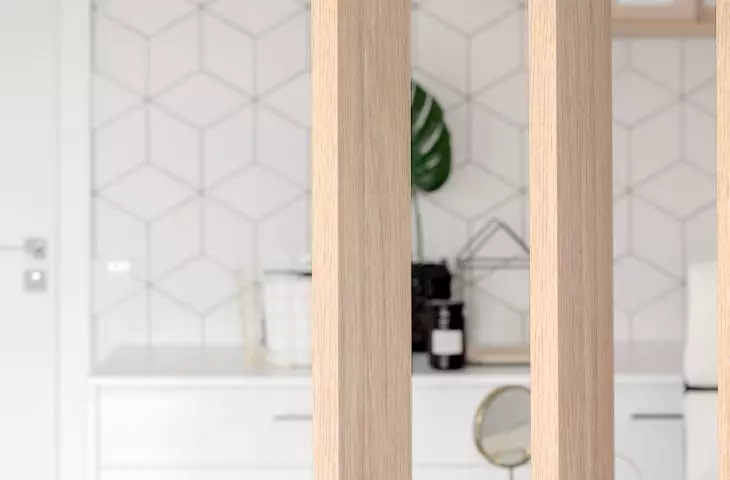 Beauty salon in Kolobrzeg, wooden elements