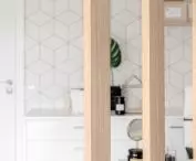 Beauty salon in Kolobrzeg, wooden elements