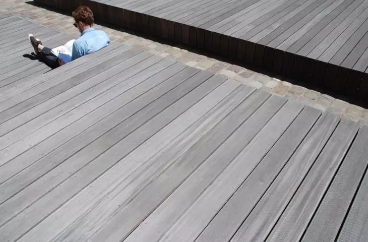 Grey bankirai wood